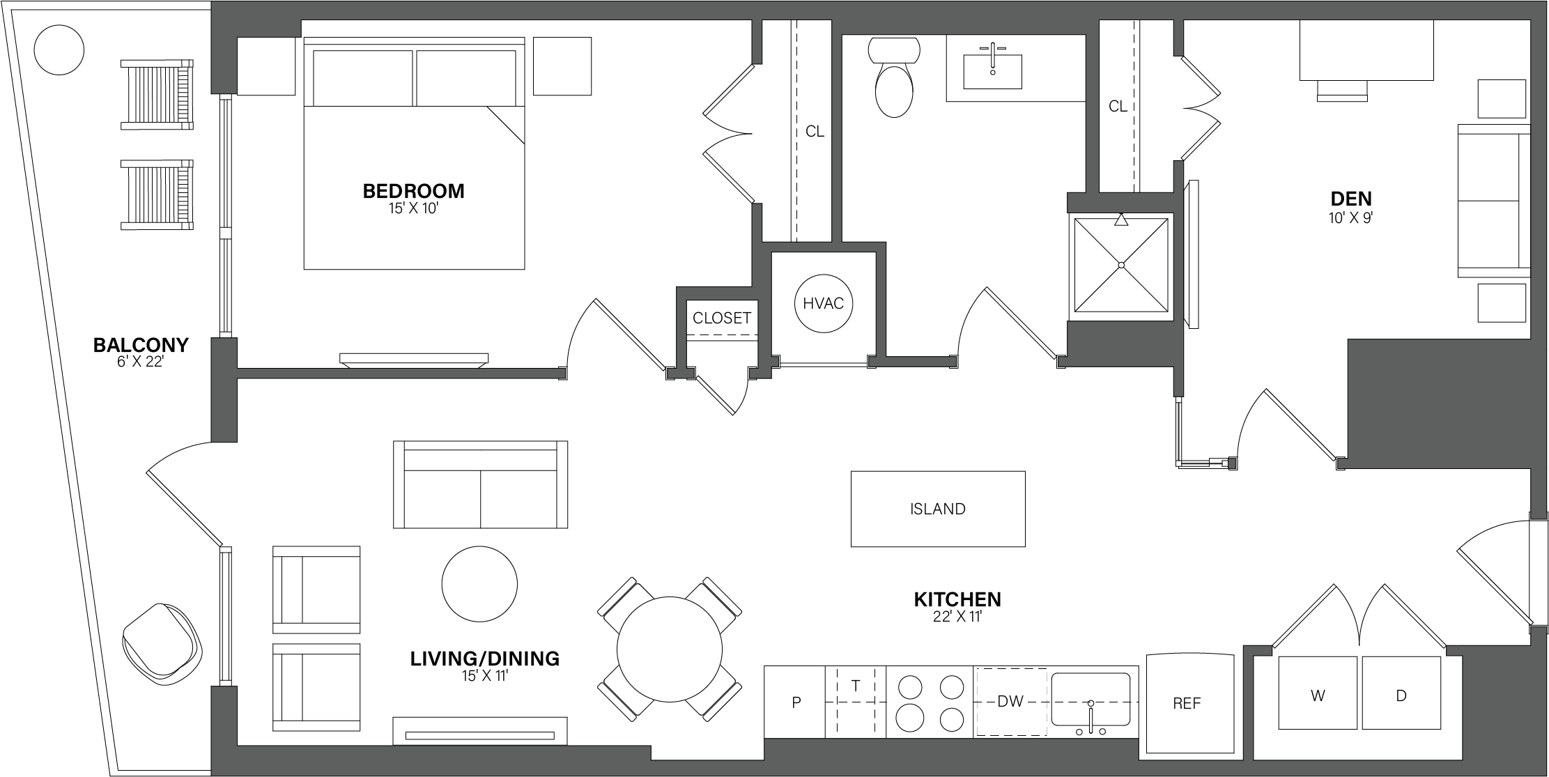 Floorplan image of apartment 0408